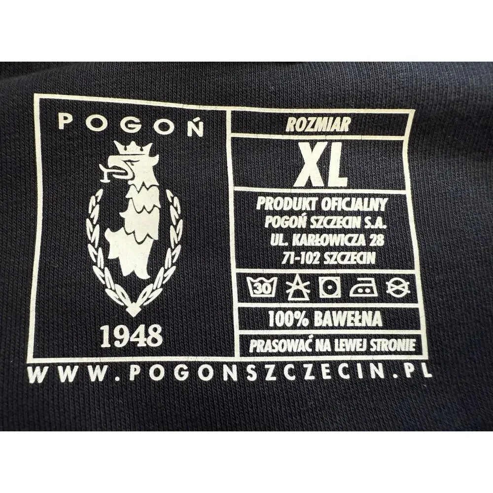 Pogon Szczecin Full Zip Sweatshirt Hoodie Football‎ Soccer Size XL